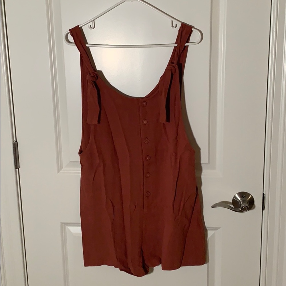 super cute rust romper